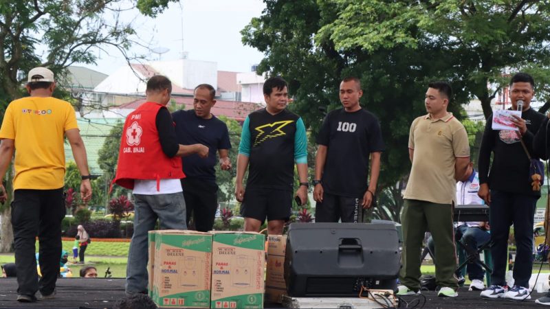 Hari Donor Sedunia, Kapolres Binjai Hadiri Gebyar Sehat PMI 2022