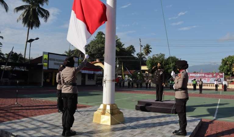 Polres Madina Gelar Upacara Peringati HUT RI ke 77
