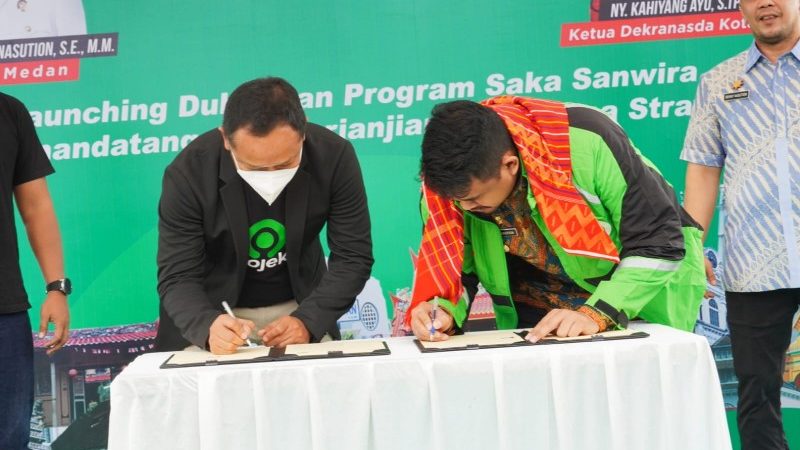Guna Dukung Peningkatan UMKM, Pemko Medan dan Gojek Tandatangani MoU