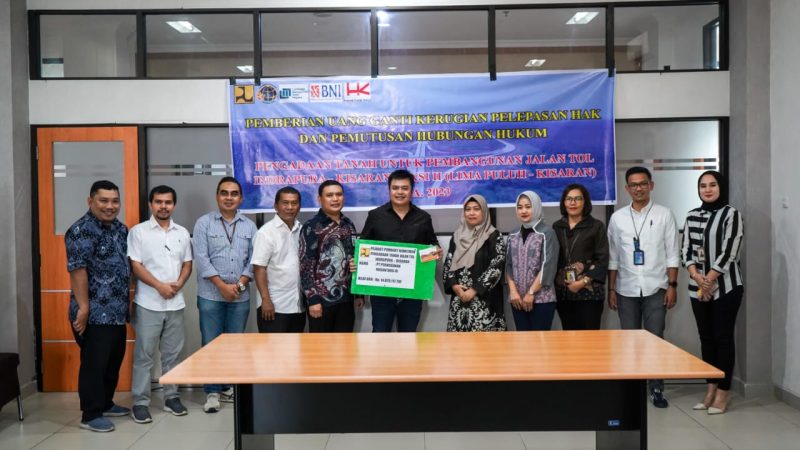 PTPN III (Persero) Terima Ganti Rugi Pelepasan Aset Untuk Jalan Tol Indrapura – Kisaran