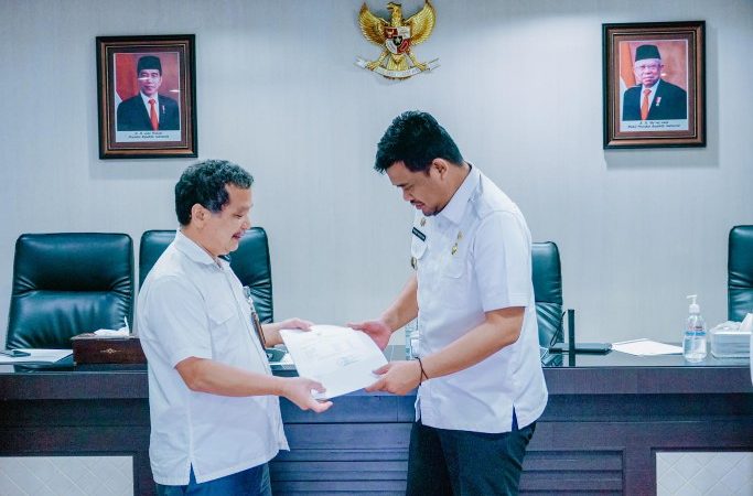 Bobby Nasution Terima Kedatangan Kepala BPK RI Perwakilan Provinsi Sumut