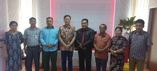 Hasyim Menerima Audiensi Panitia Pembangunan Gereja BNKP