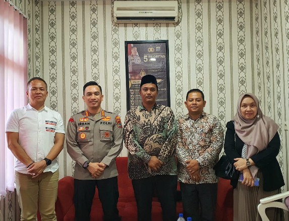 Kapolresta Terima Kunjungan Komisioner Bawaslu Kabupaten Deli Serdang yang Baru