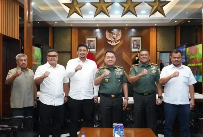 Bobby Nasution Kunker ke Kantor KSAD di Jakarta