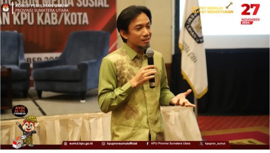 KPU Provinsi Sumut Gelar Bimtek Terkait Penulisan Berita dan Desain Medsos