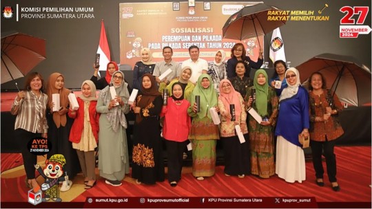 KPU Provinsi Sumut Selenggarakan Sosialisasi Perempuan dan Pilkada Pada Pilkada Serentak Tahun 2024