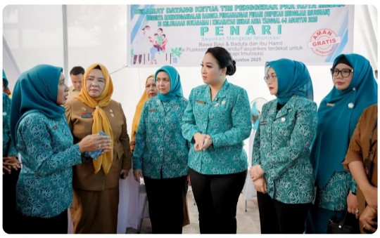 Tekan Angka Zero Dose, Airin Rico Waas Canangkan Penari