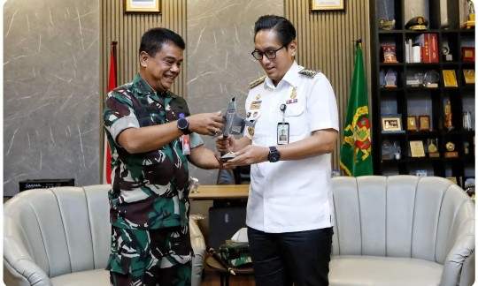 Rico Waas Terima Kunjungan Danlanud Soewondo Medan