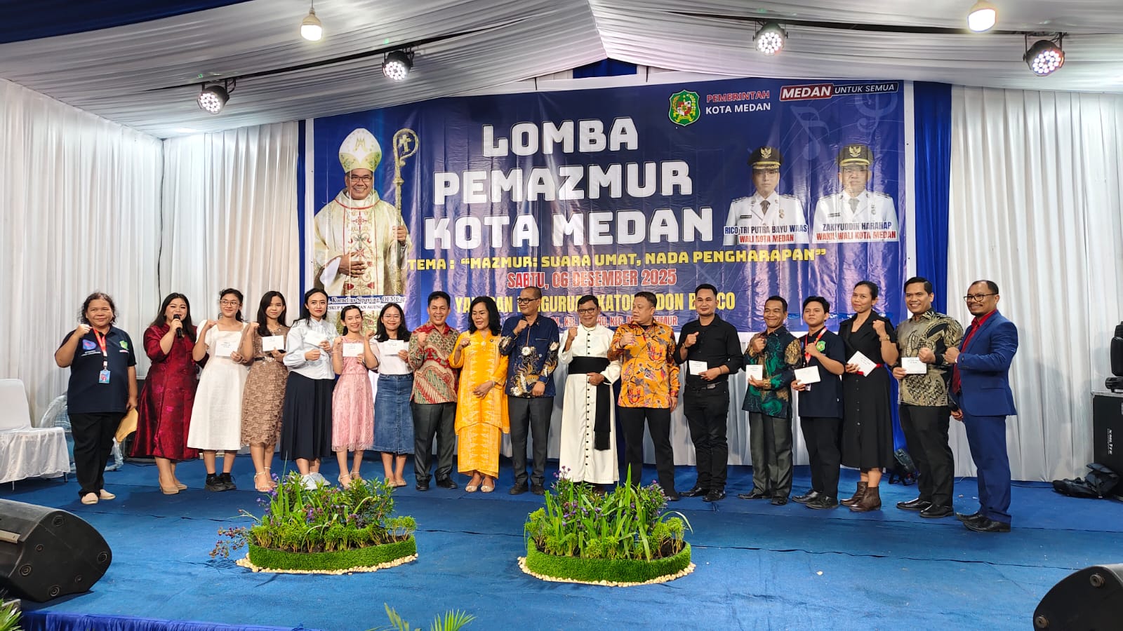 Beni Sinumba Hadiri Penutupan Lomba Pemazmur 2025
