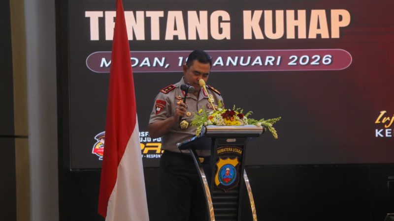 Kapolda Sumut Tekankan Transformasi Paradigma Penegakan Hukum melalui Sosialisasi KUHP dan KUHAP Baru
