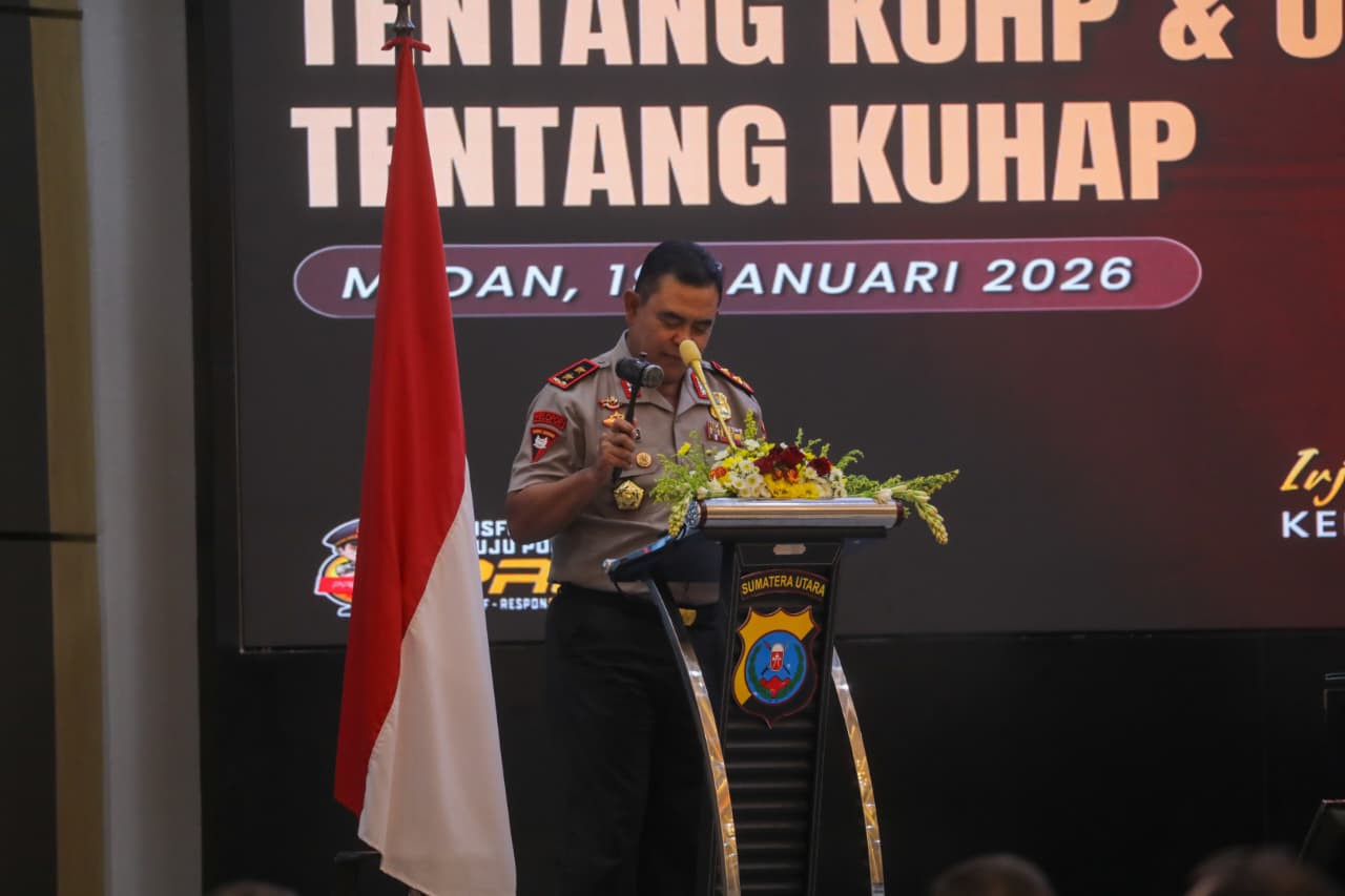 Kapolda Sumut Tekankan Transformasi Paradigma Penegakan Hukum melalui Sosialisasi KUHP dan KUHAP Baru