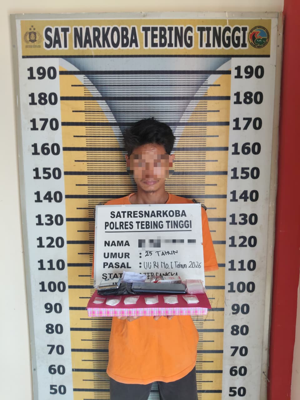 Gagalkan Transaksi Sabu di Kos-Kosan, Sat Resnarkoba Polres Tebing Tinggi Amankan Seorang Pemuda