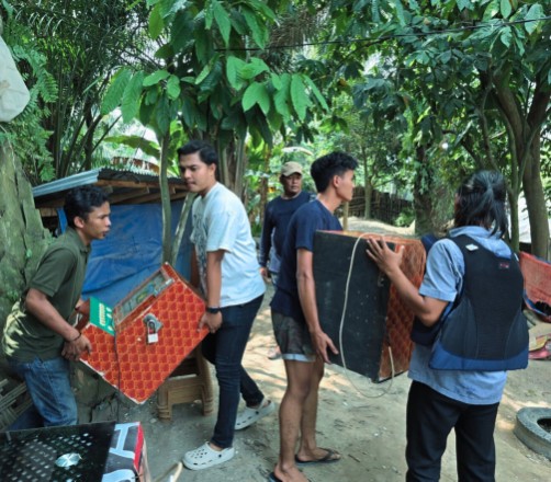 Brimob Polda Sumut dan BNN Provinsi Bersinergi, Gerebek Kampung Narkoba di Percut Sei Tuan
