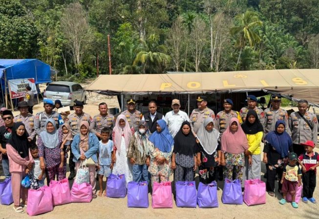 Polri Hadir Mengawal Hunian Tetap Warga Terdampak Bencana di Tapanuli Selatan