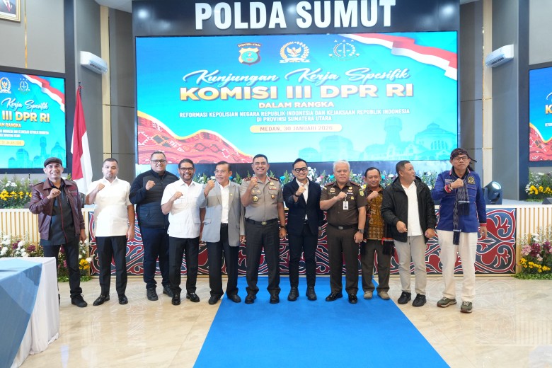 Kunjungan Kerja Spesifik Komisi III DPR RI di Polda Sumut Bahas Reformasi Polri dan Kejaksaan