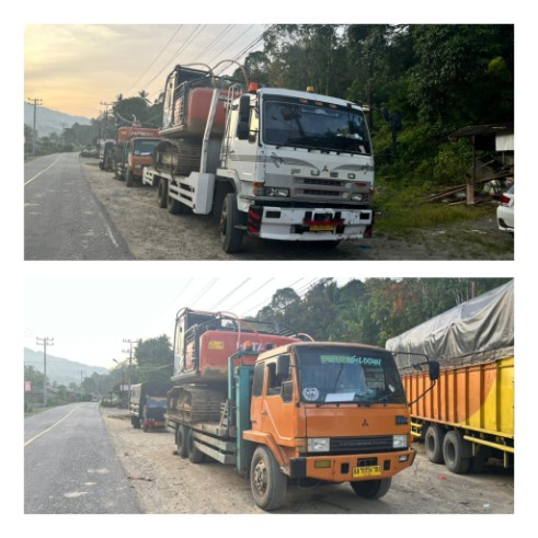 Polda Sumut Amankan Dua Ekskavator Diduga untuk Tambang Emas Ilegal di Mandailing Natal, Sempat Terjadi Intervensi