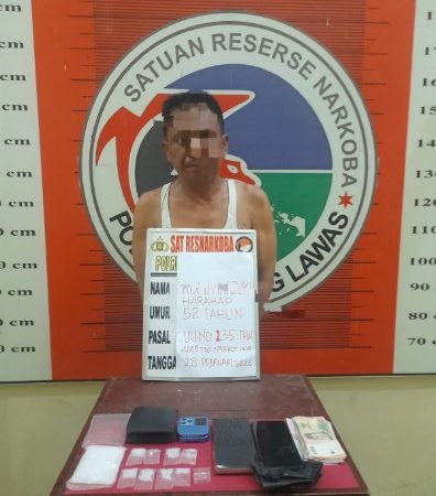 Sering Transaksi dan Konsumsi Narkoba Didalam Rumah, seorang Pengedar Sabu di Barumun Diringkus Polisi
