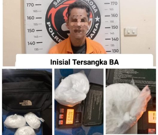 Satresnarkoba Polres Batu Bara Amankan Pengedar Sabu di Talawi, Sita Barang Bukti 302 Gram