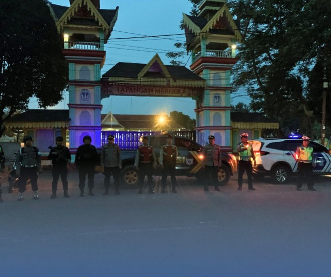Patroli Subuh Ramadhan, Brimob Polda Sumut dan Polres Tebing Tinggi Pastikan Kota Tetap Aman dan Kondusif