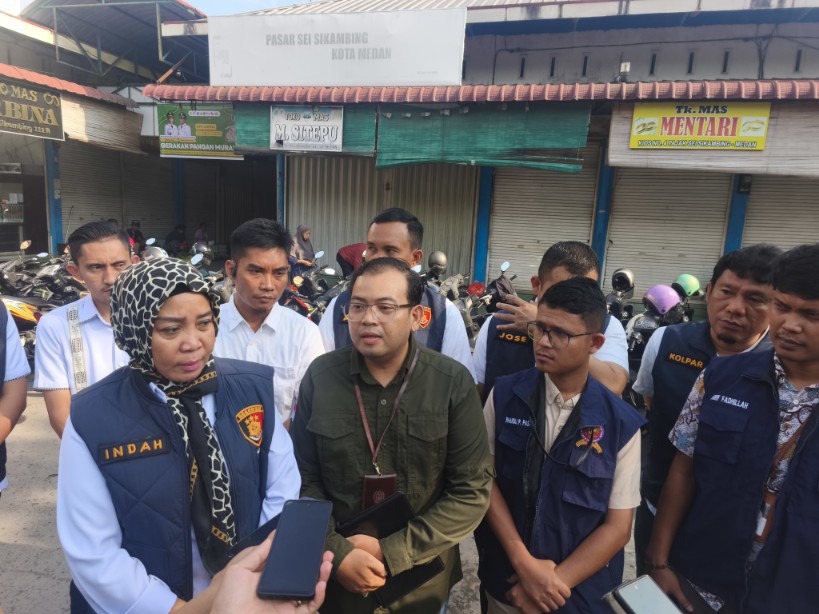 Satgas Pangan Polda Sumut Sidak Pasar Sei Sikambing, Harga Minyakita Terpantau Masih Sesuai HET