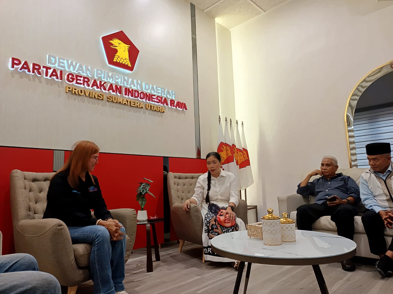 Silaturahmi dengan SMSI, Gerindra Sumut Dorong Peran Media Awasi Program Nasional