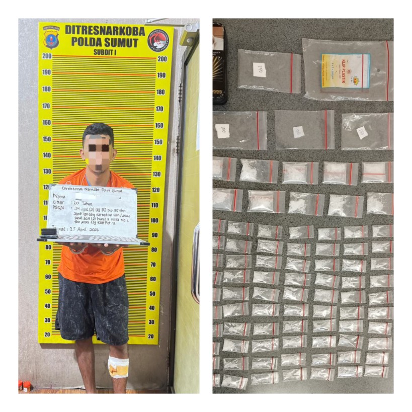 Ungkap Peredaran Sabu di Pematang Siantar, Polisi Amankan 86 Paket dan Lumpuhkan Pelaku Saat Pengembangan