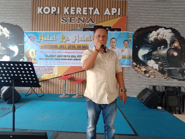 Koordinator Wartawan DPRD Kota Medan Gelar Halal Bihalal