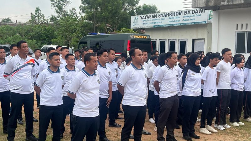 Rutan Batam dan UPT Pemasyarakatan Kota Batam Gelar Aksi Bersih Masjid Syahrom Ba’dawi