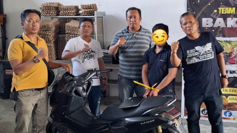 Kurang Dari 1×24 Jam, Unit Reskrim Polsek Gunung Malela Ringkus Residivis Curanmor Hingga Ke Medan