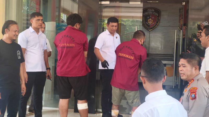 Dirreskrimum Polda Sumut : Residivis Otak Begal Sadis di Marelan-Belawan Dilumpuhkan dengan Timah Panas Usai Melawan Polisi