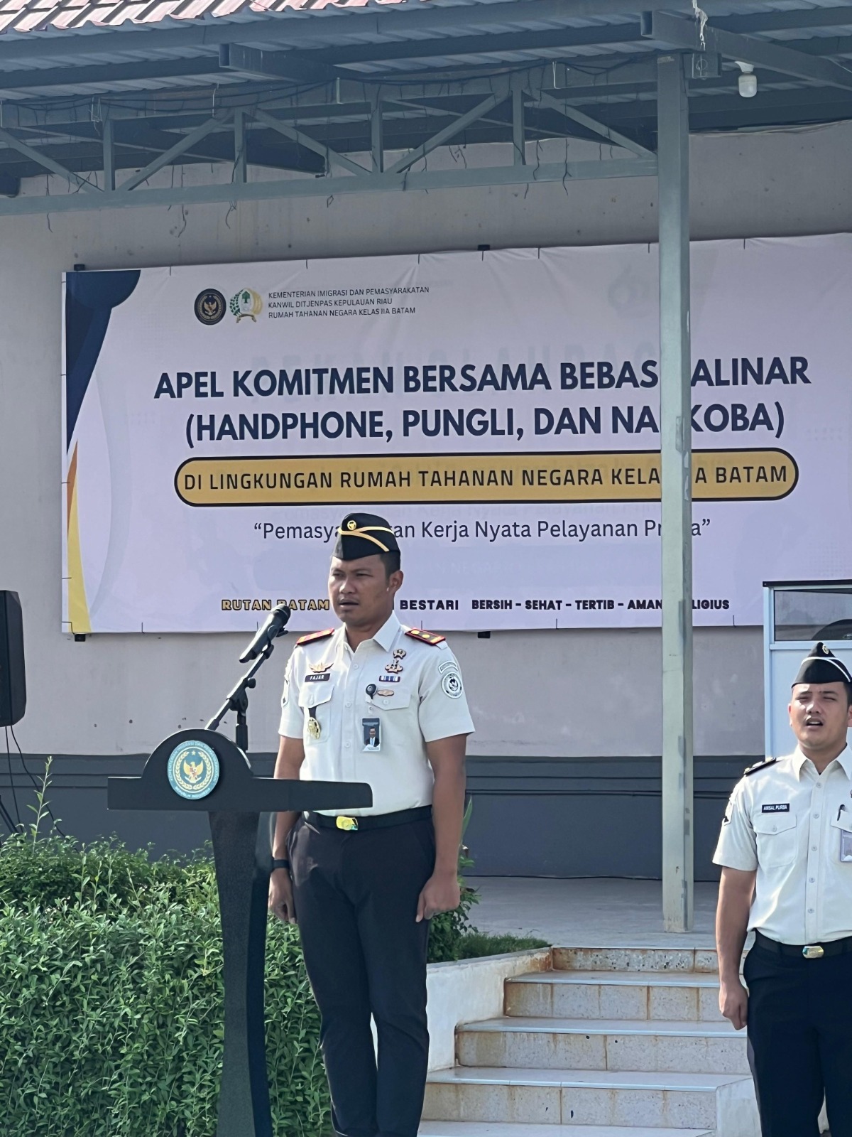 SATU TEKAD, SATU SUARA RUTAN BATAM GAUNGKAN KOMITMEN BEBAS HALINAR