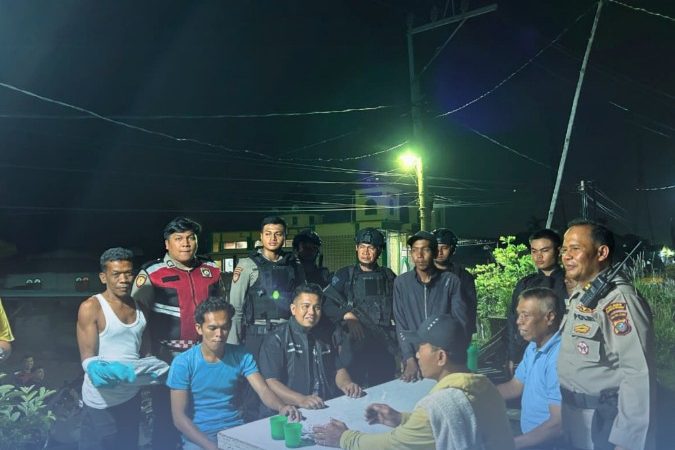 Patroli Skala Besar KRYD, Batalyon A Pelopor Satuan Brimob Polda Sumut Hadir Jaga Kondusifitas Belawan