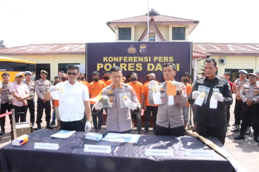 Polres Dairi Paparkan Hasil Ungkap Kasus Narkoba Sejak Bulan Januari, 43 Tersangka Turut Diamankan