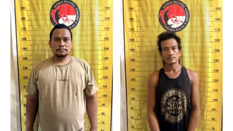 Kolaborasi Polres Binjai dengan BNNK Binjai Gerebek Sarang Narkoba, Dua Orang Diamankan