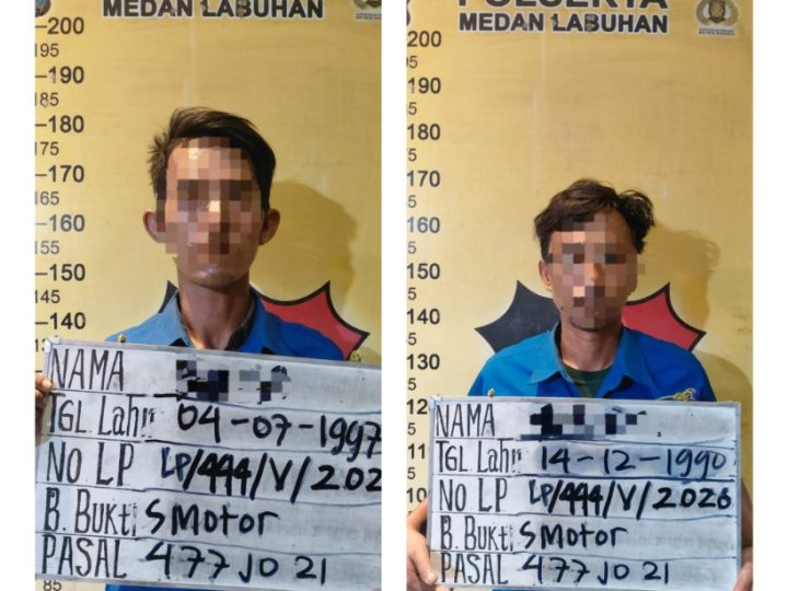 Polsek Medan Labuhan Ungkap Kasus Curat, Dua Tersangka Diamankan Usai Sempat Sembunyikan Motor Curian