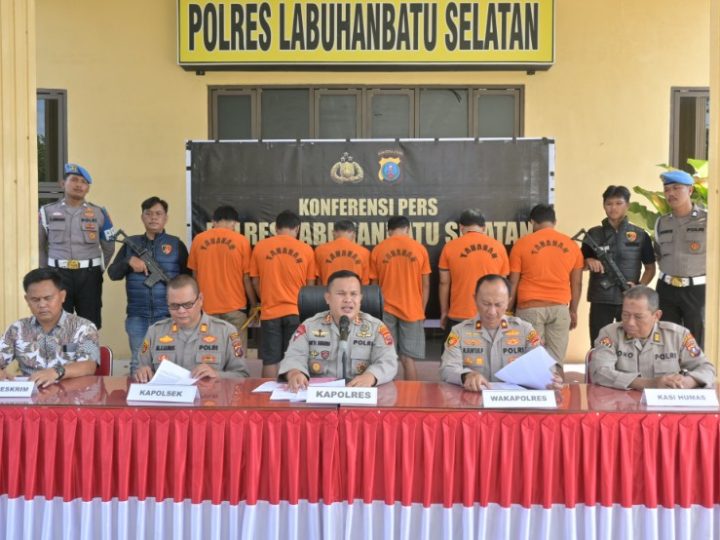 Polres Labusel Ungkap Kasus Pencurian Ternak, Enam Orang jadi Tersangka
