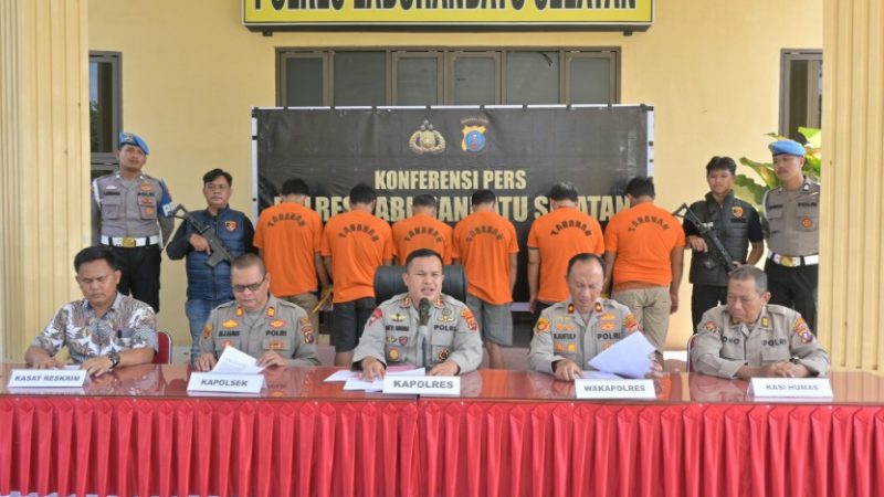 Polres Labusel Ungkap Kasus Pencurian Ternak, Enam Orang jadi Tersangka