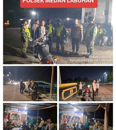 Patroli Skala Besar KRYD di Belawan, Libatkan Brimob Polda Sumut, Situasi Kondusif Tanpa Gangguan