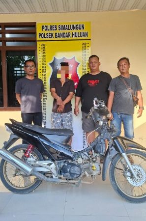 Gerak Cepat Polsek Bandar Huluan Ungkap Curanmor, Pelaku Ditangkap Bersama Motor Curian