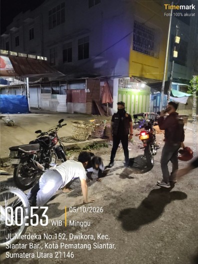 Antisipasi Guantibmas, Polres Pematangsiantar Laksanakan KRYD dan Tiga Sepedamotor Knalpot Brong Diamankan