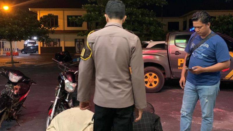 Personel Polres Batu Bara Respon Cepat 110 Amankan Terduga Pelaku Pencurian di Desa Sumber Padi
