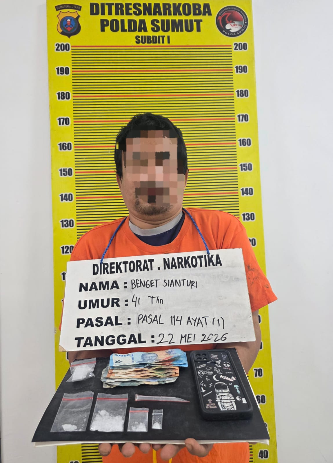 Pengedar Sabu di Medan Barat Diciduk Saat Layani Pembeli, Polisi Sita 4 Paket