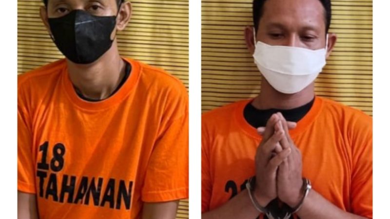 Dua Pria Sebagai Pengedar Narkoba, Ditangkap Satresnarkoba Polres Binjai