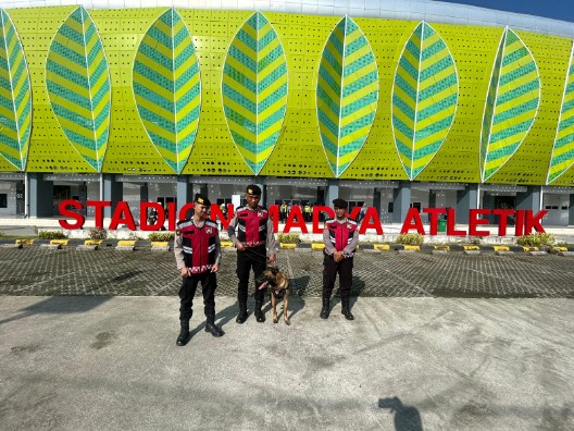 Unit Polsatwa K-9 Polda Sumut Perkuat Pengamanan ASEAN U-19 Boys Championship 2026 di Deli Serdang
