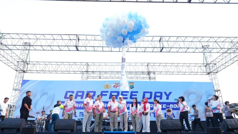 Polda Sumut Sulap Car Free Day Jadi Pesta Rakyat HUT Bhayangkara ke-80, Ribuan Warga Padati Lapangan Merdeka