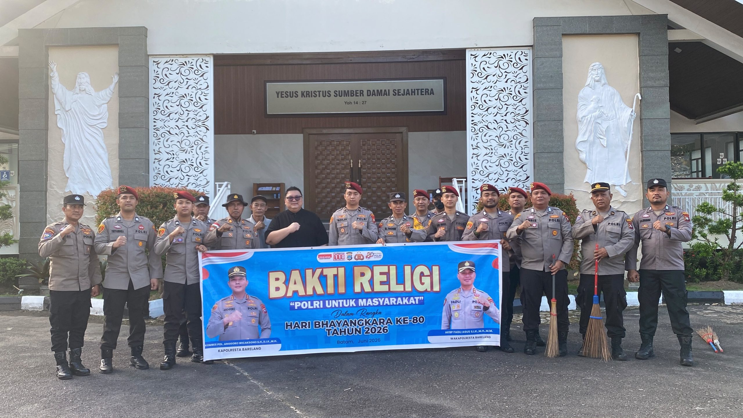 Polresta Barelang Gelar Bakti Religi Sambut Hari Bhayangkara ke-80
