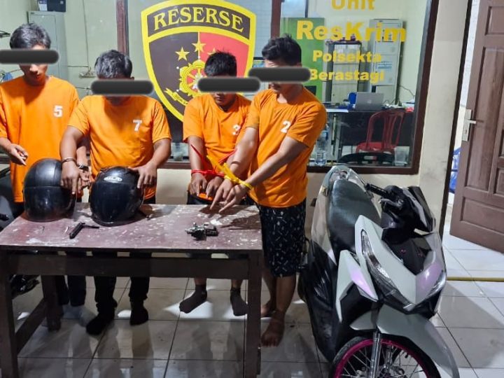 Sindikat Curanmor Antar Wilayah Dibongkar, Empat Pelaku Ditangkap Unit Reskrim Polsek Berastagi