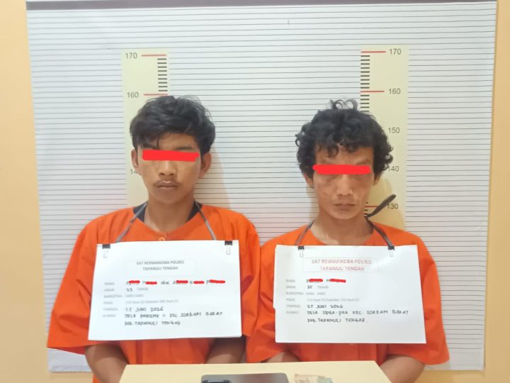 Sikat Pengedar Sabu di Sorkam Barat, Sat Resnarkoba Polres Tapteng Amankan Dua Pria