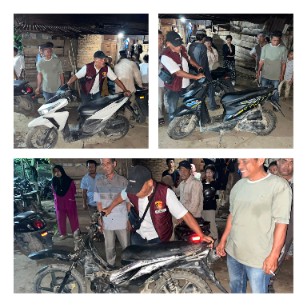 Sat Reskrim Polres Padang Lawas Amankan 31 Unit Sepeda Motor Diduga Hasil Kejahatan dari Rumah Warga di Pasar Latong