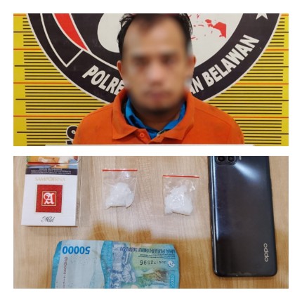 Sat Narkoba Polres Pelabuhan Belawan Tangkap Pengedar Sabu di Belawan I